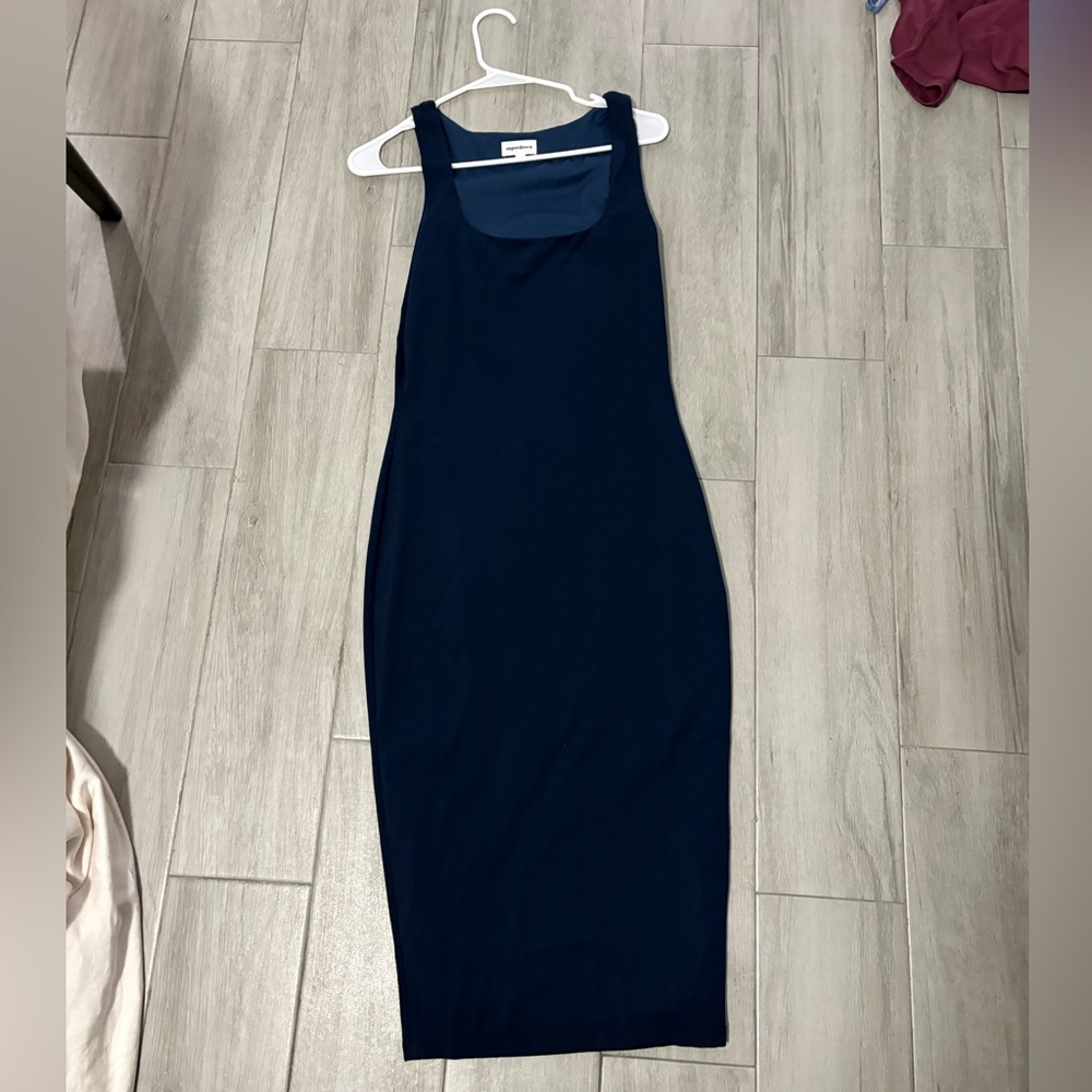 Navy blue fitted dress- superdown